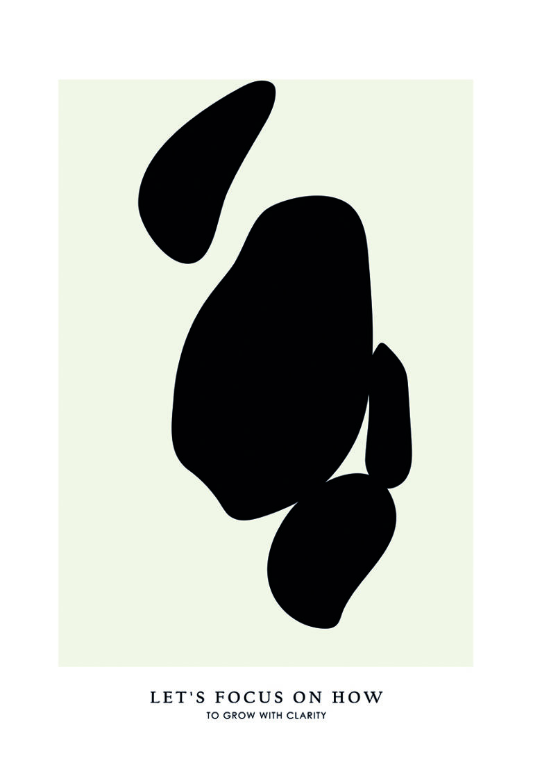 Diseño Abstracto Moderno en Negro