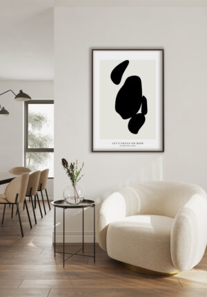 Diseño Abstracto Moderno en Negro