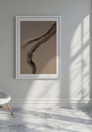 Macro Abstracto de Rama Retorcida