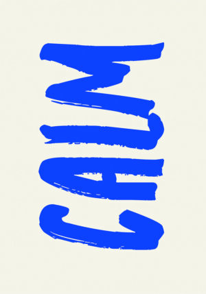 Texto Azul en Pincelada sobre Fondo Claro