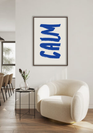 Texto Azul en Pincelada sobre Fondo Claro