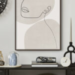 Diseño de Retrato en Línea Minimalista