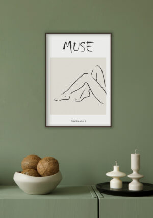 Dibujo Lineal de Piernas Reclinadas