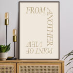 Arte Tipográfico Minimalista en Tonos Neutros