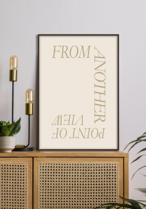 Arte Tipográfico Minimalista en Tonos Neutros