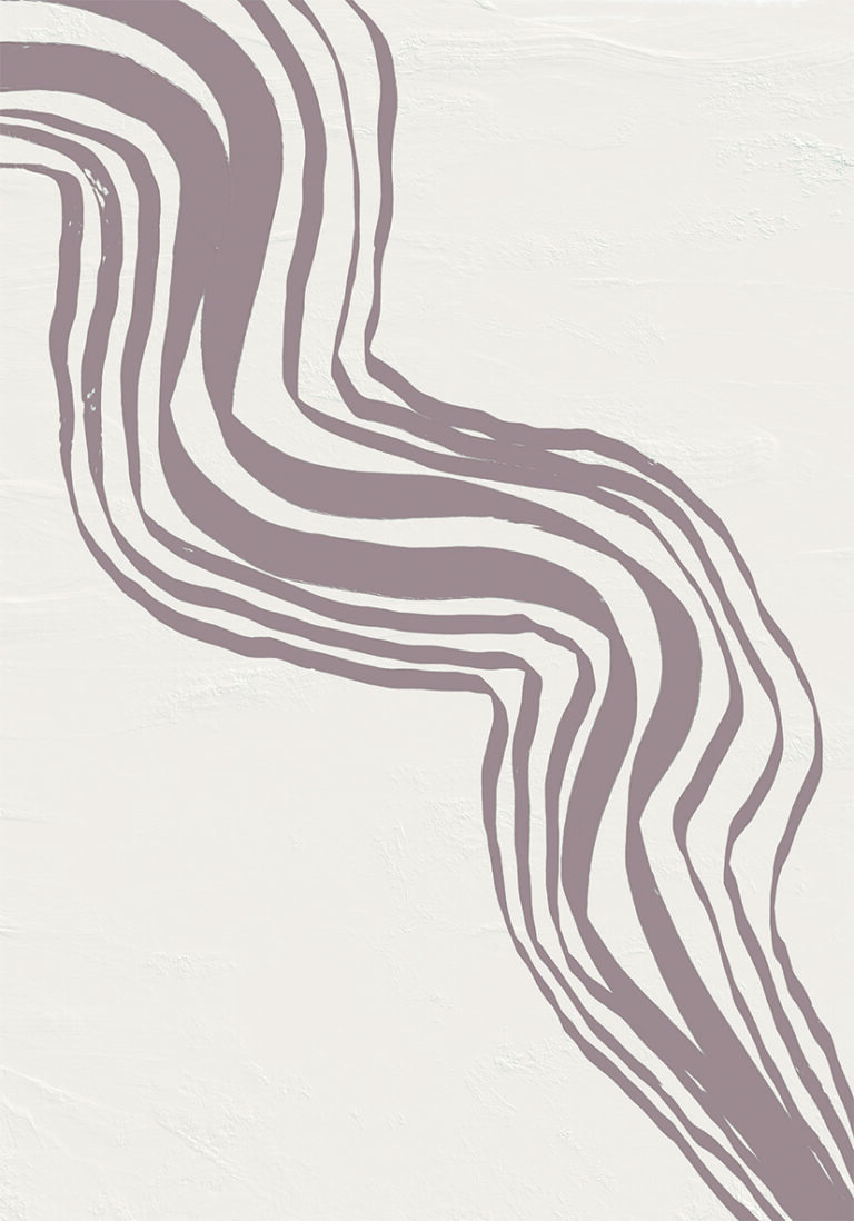 Arte Abstracto en Tonos Tierra Curvos