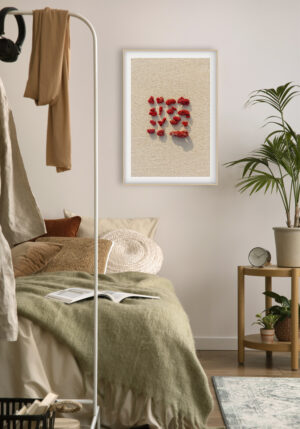 Fragmentos de Coral Rojo sobre Arena