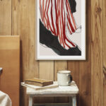 Acuarela Abstracta de Vestimenta a Rayas