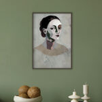 Retrato Abstracto en Tonos Neutros