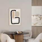 Formas Abstractas Minimalistas en Tonos Neutros