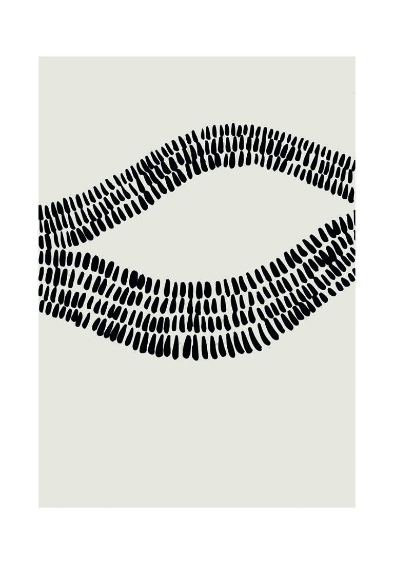 Ola Abstracta en Blanco y Negro Minimalista