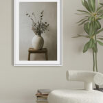 Florero Rústico con Flores Secas