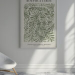 Ilustración Botánica Verde Abstracta