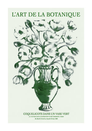 Arte Botánico con Florero Elegante