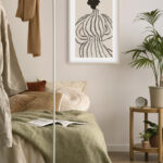 Ilustración Abstracta Minimalista con Rayas