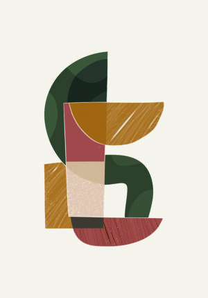 Obra Abstracta Geométrica Minimalista