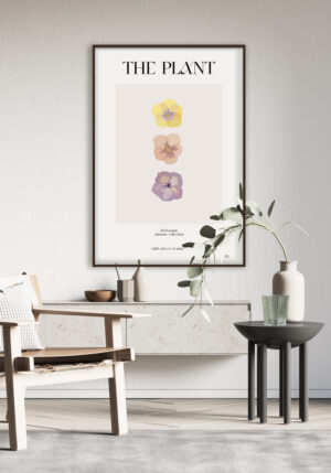 Ilustración Floral en Pasteles Minimalistas