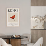 Ilustración Floral Roja Minimalista