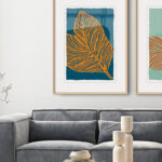 Set de Cuadros Botánicos Modernos enmarcados