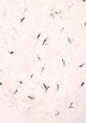 Arte Abstracto Minimalista en Blanco y Verde