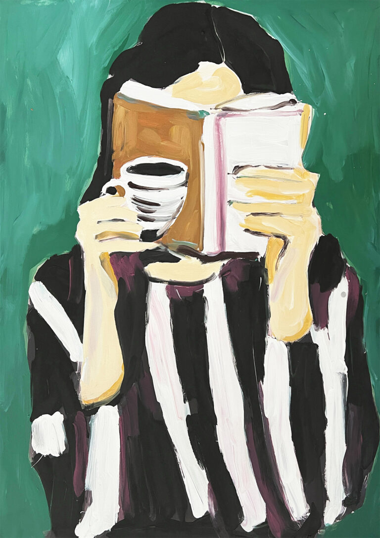 Lectura Öntima: Elegancia en Blanco y Negro con Toque C lido