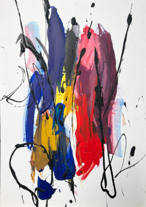 Explosi¢n Crom tica Abstracta: Vitalidad y Expresi¢n Moderna