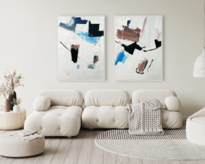 Negro y Tierra sobre Blanco Luminoso