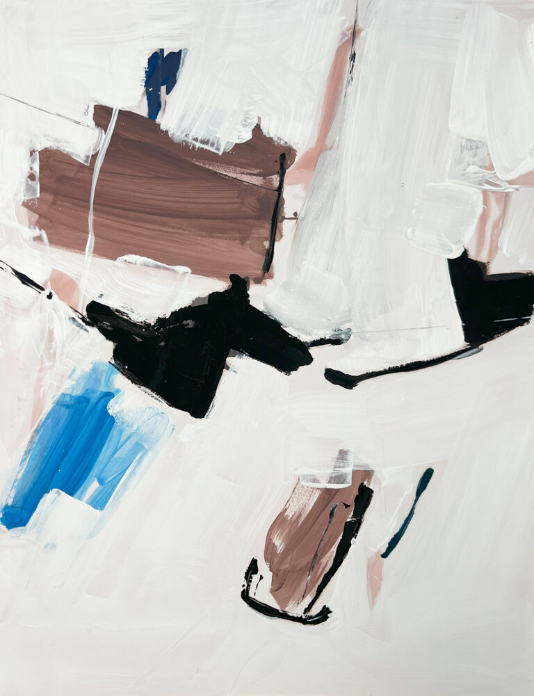 Abstracci¢n Gestual en Contraste: Azul