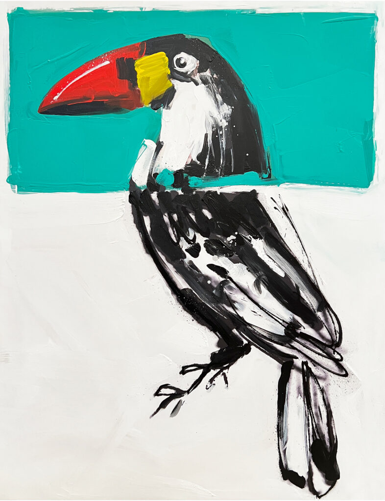 Ilustraci¢n Moderna de Tuc n: Color Vibrante y Trazo Expresivo