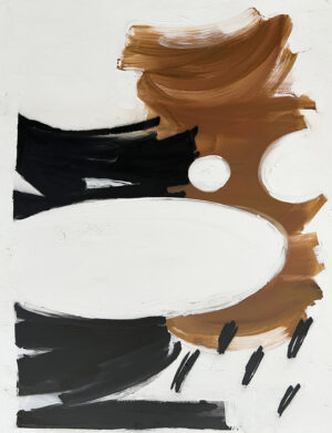 Cuadro abstracto contempor neo en tonos tierra