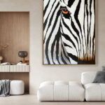Elegancia Gráfica de Cebra para Interiores Sofisticados