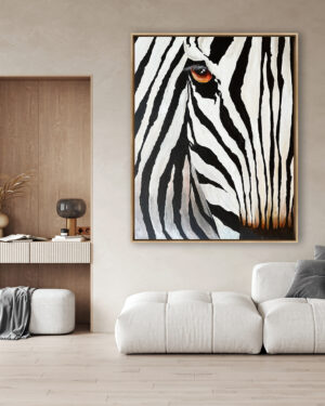 Elegancia Gráfica de Cebra para Interiores Sofisticados