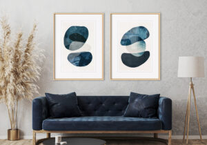 Cuadro Abstracto Moderno enmarcado