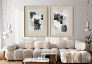 Arte Abstracto Moderno con Marcos Neutros