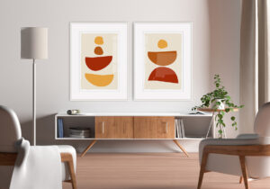 Arte Minimalista con Marcos Modernos