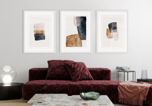 Arte Abstracto Moderno en Entornos Minimalistas