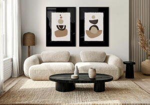 Láminas de Arte Abstracto Minimalista enmarcadas