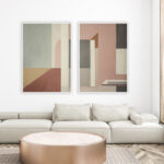 Pósters abstractos en tonos relajantes