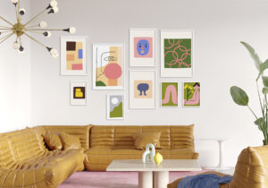 Arte geométrico moderno para el hogar