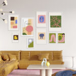 Arte geométrico moderno para el hogar