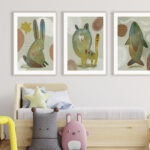 Ilustraciones de animales enmarcadas para niños