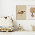 Láminas infantiles con temática animal divertida