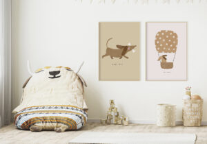 Láminas infantiles con temática animal divertida