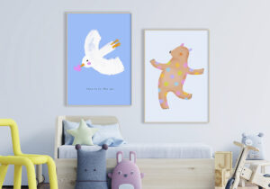 Animales ilustrados con estilo lúdico para niños