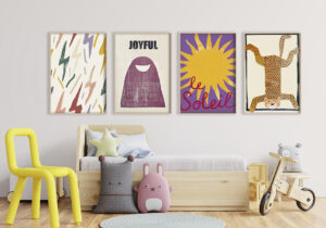 Habitación Infantil Luminosa con Láminas Decorativas