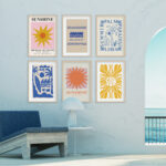 Lámina Decorativa de Sol y Mar para Pared