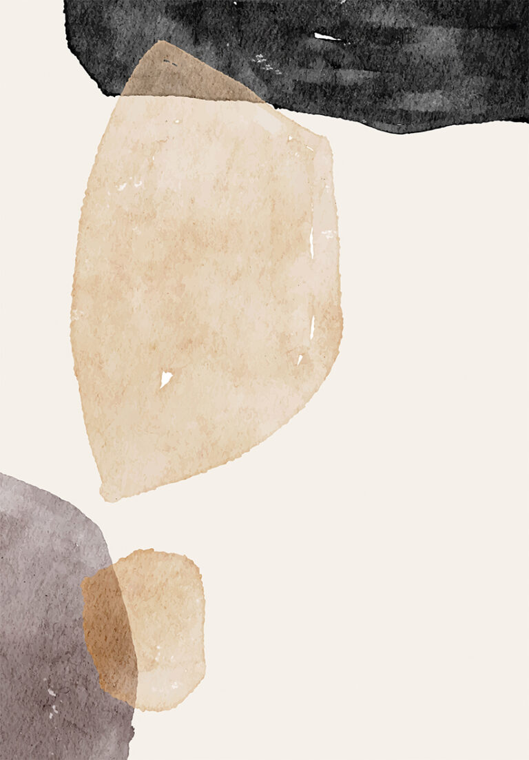 Arte Abstracto Minimalista en Tonos Tierra