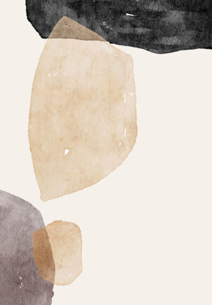 Arte Abstracto Minimalista en Tonos Tierra