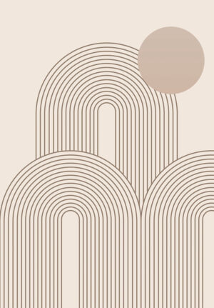 Dibujo Lineal Minimalista en Tonos Neutros