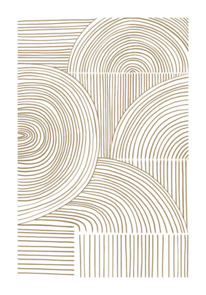 Diseño de Arte Abstracto Lineal y Minimalista